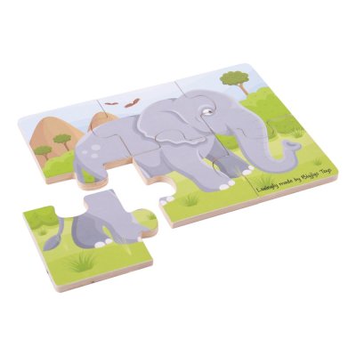 Bigjigs Toys Puzzle 3w1 zwierzątka safari