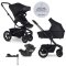 EASYWALKER Kombikinderwagen Harvey⁵ 2in1 Midnight Black LITE AIR +CYBEX Aton B2 i-Size, Base