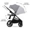 KINDERKRAFT Kombinirani voziček Nea 2 2v1 Platinum Grey