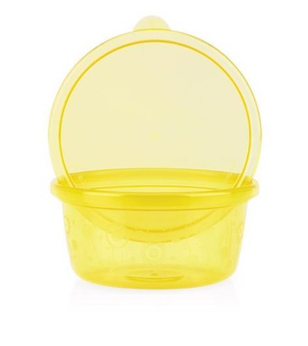 NUBY Snack bowl with lid, 300 ml, 6 m+ (6 pcs)