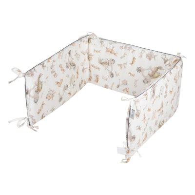 BELISIMA Spjälsängsskydd Love Letter 180x33 cm