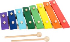 small foot Xilofon din lemn colorat cu 8 note
