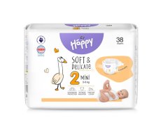 BELLA HAPPY Pañales Bebé desechables Mini 3-6 kg 38uds