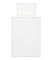 KLUPS Bettbezug + Kissen für Kinderbett ganzjährig Lux weiß 135 x 100 + 60x40 cm