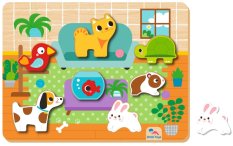2Kids Toys Puzzle de Potrivire Animale de Companie