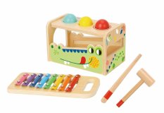 2Kids Toys Igrača za zabijanje in ksilofon Krokodil