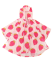 Poncho de praia de musselina com capuz Monkey Mum® - Morango