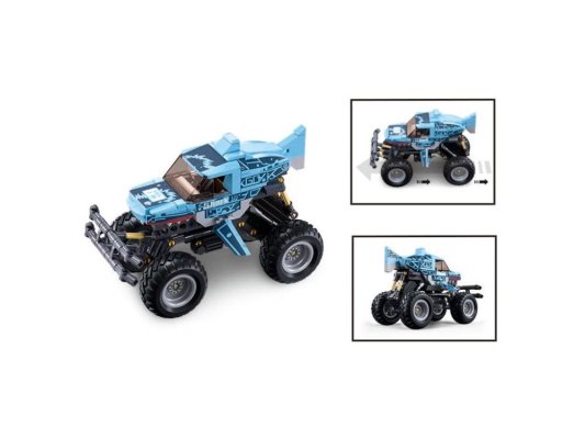 Sluban Power Bricks Off-road Rétractable Requin Bleu