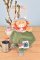 Doudou Set cadou Văcuță de pluș Aneth cu zornăitoare 21 cm
