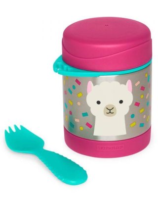 SKIP HOP Zoo Thermos for food with spoon/fork Lama 325 ml, 3+ + AQUAINT 500 ml