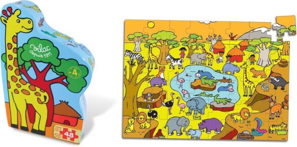 Vilac Drewniane puzzle Sawanna