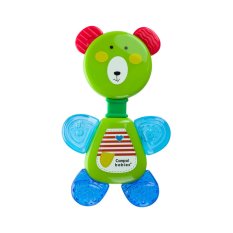 CANPOL BABIES Cooling teether with teddy bear rattle - green