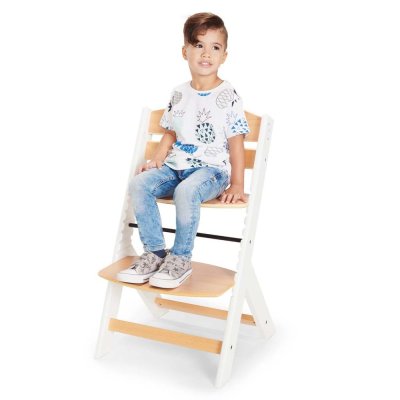 KINDERKRAFT Esszimmerstuhl Enock mit Polsterung Graues Holz, Premium