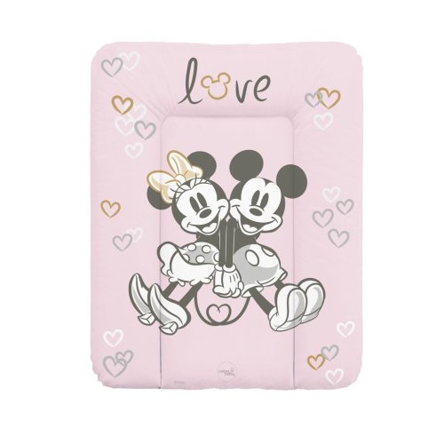 CEBA Trocador macio para cômoda (50x70) Disney Minnie & Mickey Rosa