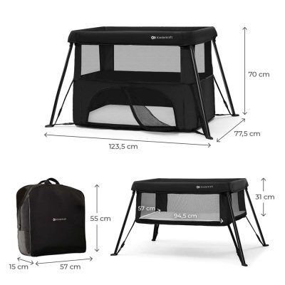 KINDERKRAFT Reisebett Cami Black
