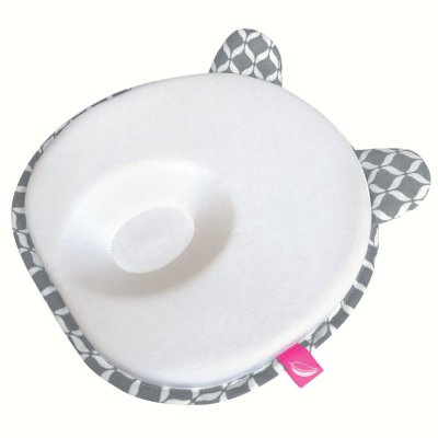 MOTHERHOOD Ergonomisches Stabilisierungskissen für Neugeborene mit Grey Classics-Ohren 0–6 Monate