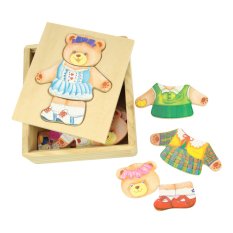 Bigjigs Toys Puzzle d'habillage Madame Ours