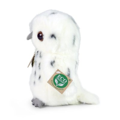 Rappa Plyschuggla vit 18 cm ECO-FRIENDLY
