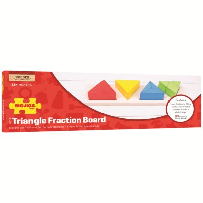 Bigjigs Toys Puzzle edukacyjne ułamki trójkąty