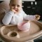 BABYONO Silikonnapf mit Saugnapf – rosa ab 6 Monaten