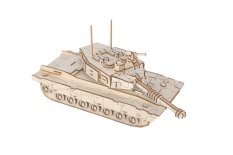 Woodcraft Puzzle 3D de Madera Tanque M1 Abrams