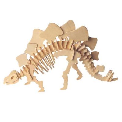 Woodcraft Drewniane puzzle 3D Stegosaurus duży