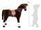 small foot Cavallo da seduta XL marrone con suono
