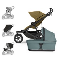 THULE Καρότσι Urban Glide 3 Nutria/Mid Blue Σετ L