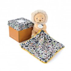 Doudou Geschenkset - Löwe mit Decke 12 cm