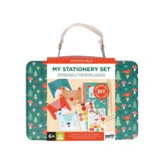Petit Collage Green Creative Suitcase Animal Letter Set