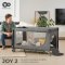 KINDERKRAFT Potovalna posteljica Joy 2 Dark grey