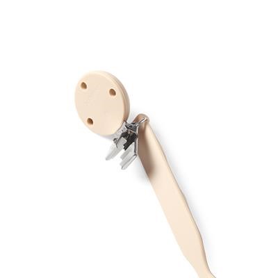 BABYONO Schnullerclip aus Silikon - Beige