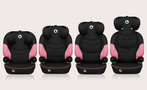 LIONELO Silla de coche Lars i-Size (100-150 cm) Pink Baby