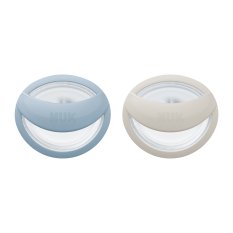 Sucette NUK Mommy Feel en boîte, bleue 0-9m, 2 pc