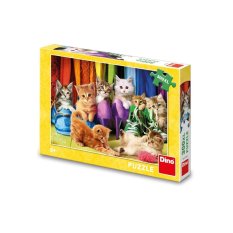 Dino Puzzle Gatitos Coloridos 300 XL Piezas