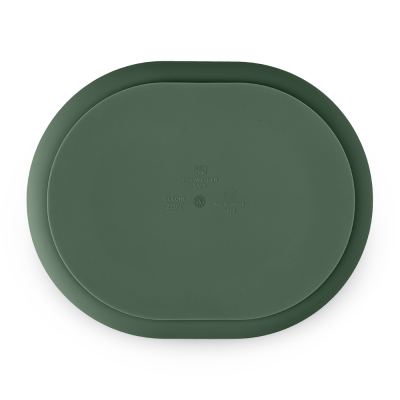 PETITE&MARS Talířek silikonový dělící oválný Take&Match Misty Green 6m+