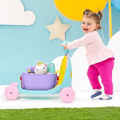 SKIP HOP Zoo-Türsteher 3 in 1 Ride-On Unicorn 12m+ bis 20 kg