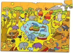 Vilac Drewniane puzzle Sawanna