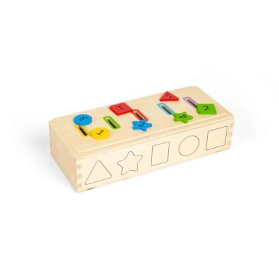 Bigjigs Toys Sortator de culori, forme și numere