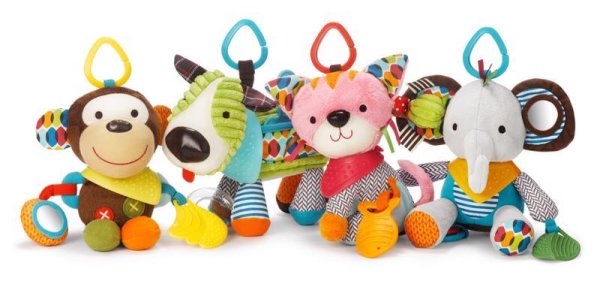 SKIP HOP Aktywna zabawka na pierścieniu C Bandana Buddies Słonik 0m+