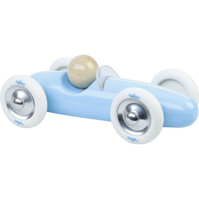Vilac Houten Auto Grote Grand Prix Vintage Lichtblauw