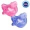 CHICCO Smoczek Physio Soft silikonowy 16-36m dziewczynka 2 szt.