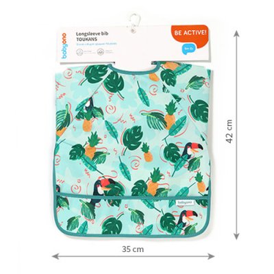 BABYONO Biber s dugim rukavima Toukans, 74 x 36 cm, 6m+