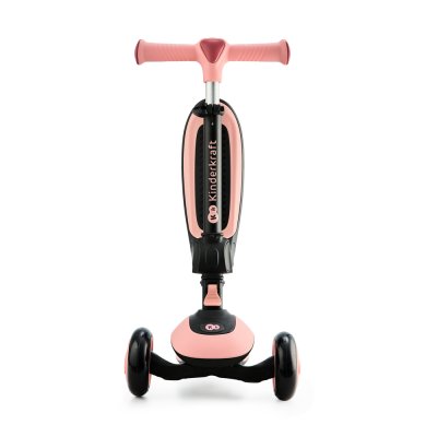 KINDERKRAFT Hamaca y patinete 2 en 1 Halley Rose rosa