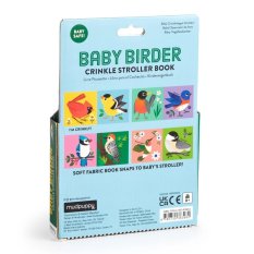 Mudpuppy Stoffbuch zum Aufhängen am Kinderwagen Vögelchen
