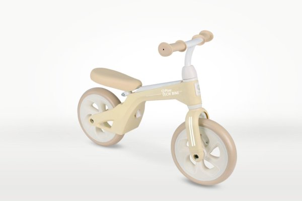 QPLAY Bicicleta de Equilíbrio Tech Cream, idade 2-4 anos, até 30 kg