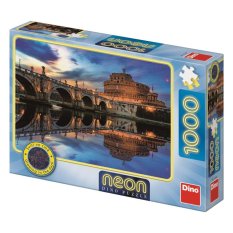 Dino Puzzle néon Château Angélique 1000 pièces