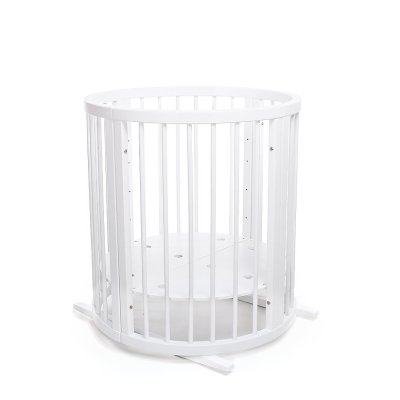 MIMIKO Round 9in1 Mitwachsendes Kinderbett rund weiß