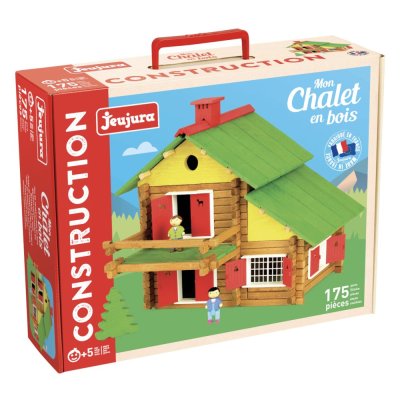 Jeujura Jeu de construction en bois 175 pièces