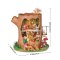RoboTime 3D Holzpuzzle Miniaturhaus Waldhütte aus einem Baumstumpf